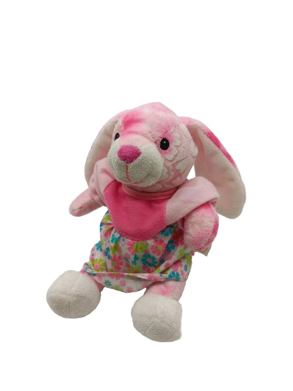 Inter American Baby First Bunny Rabbit Plush Pink Floral 7" Easter